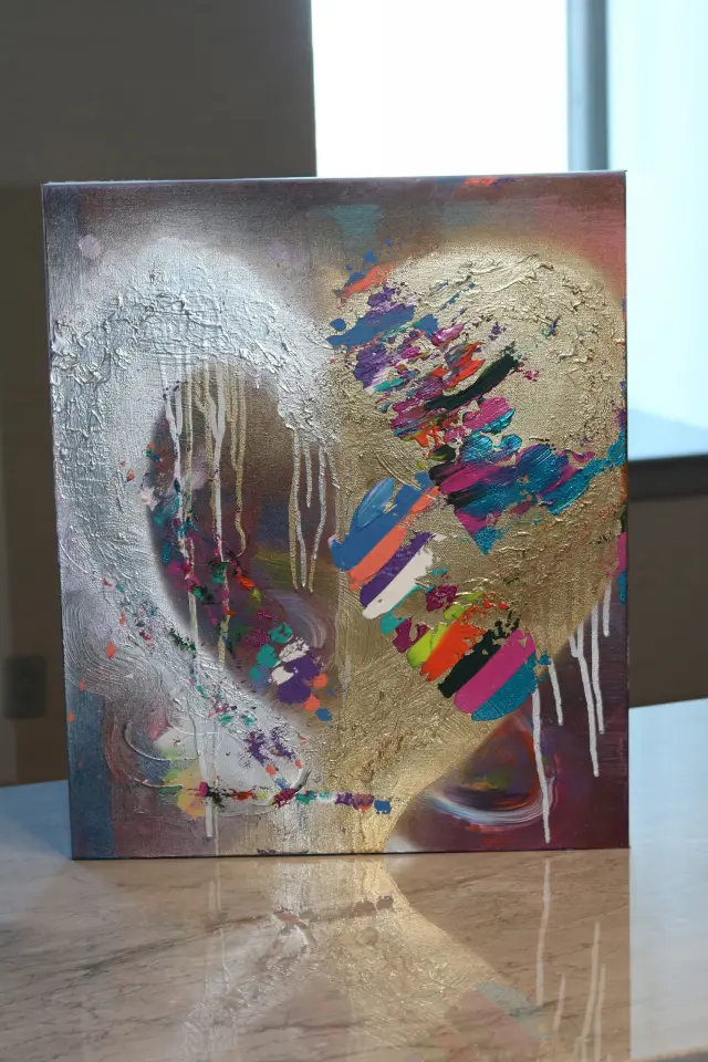 Determined heart painting from the original DJ Prophecy site